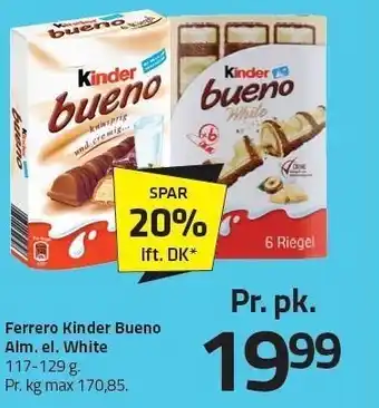 Fleggaard Ferrero kinder bueno tilbud