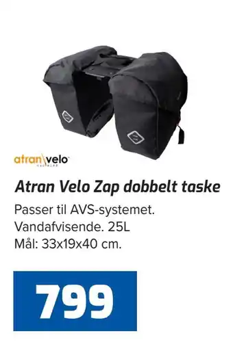Atran velo zap dobbelt taske
