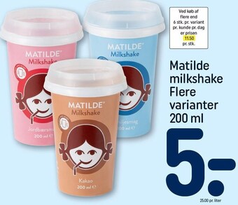 REMA 1000 Matilde milkshake tilbud