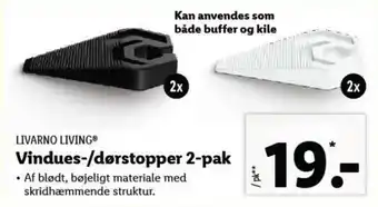 Vindues-/Dørstopper 2-Pak