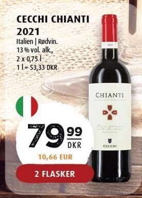 Scandinavian Park Cecchi chianti 2021 tilbud