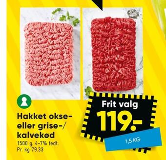 Bilka Ukendt hakket oksekød tilbud