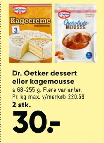 Bilka Dr oetker kagecreme tilbud