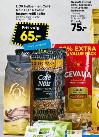 Cafe noir instant kaffe