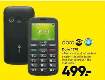 Bilka 1378 mobiltelefon tilbud