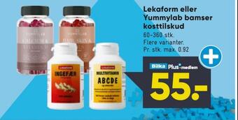 Bilka Lekaform vitaminer tilbud