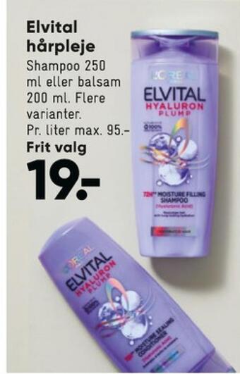 Bilka Elvital shampoo tilbud