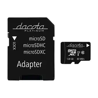 Expert Dacota platinum micro-sdhc 128 gb c10 80 mb med adapter tilbud