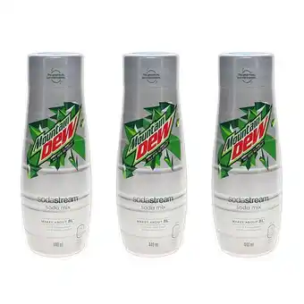 Sodastream 3-pak soda stream mountain dew diet sirup