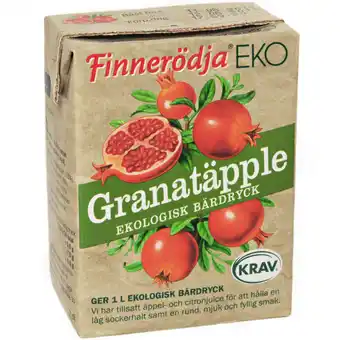Finnerödja 2 x øko bærdrik granatæble