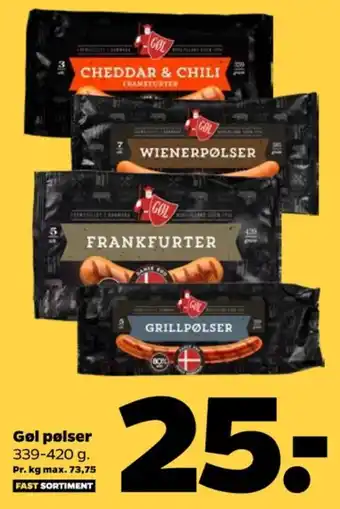 Netto Gøl grillpølser tilbud