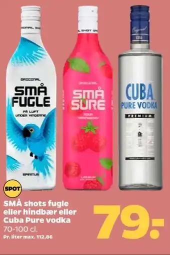 Netto Små fugle shots tilbud