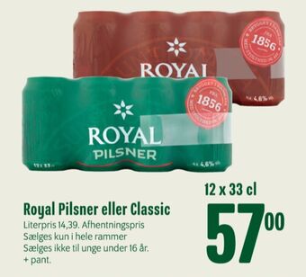 Min Købmand Pilsner øl tilbud