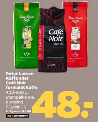 Blanding 72 kaffe formalet