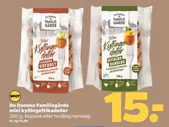 Netto De danske familiegårde kyllingefrikadeller tilbud