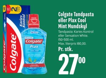 Min Købmand Colgate tandpasta tilbud