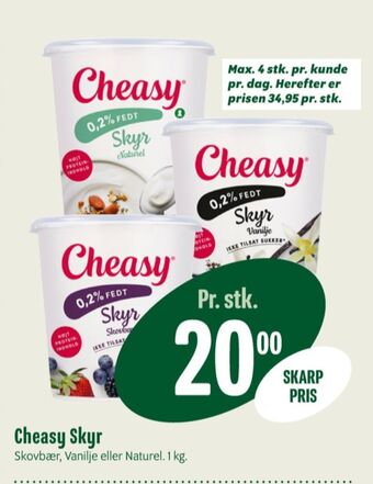 Min Købmand Cheasy skyr naturel tilbud