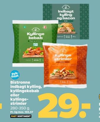 Netto Bistronne kyllingestrimler tilbud