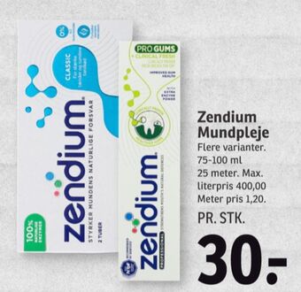 SPAR Zendium tandpasta tilbud