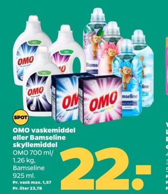 Netto Omo vaskemiddel-flydende tilbud