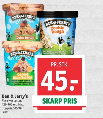 SPAR Ben & jerry's is tilbud