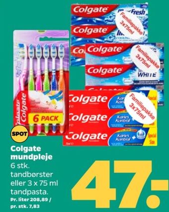 Netto Colgate tandpasta tilbud