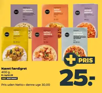 Netto Næmt tagliatelle carbonara tilbud