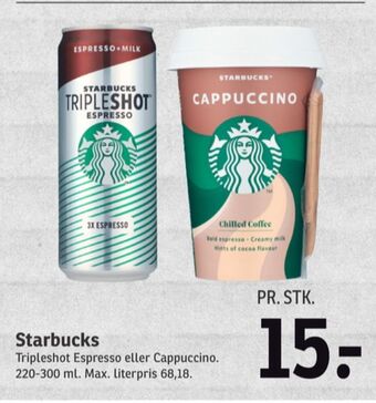 SPAR Starbucks iskaffe tilbud