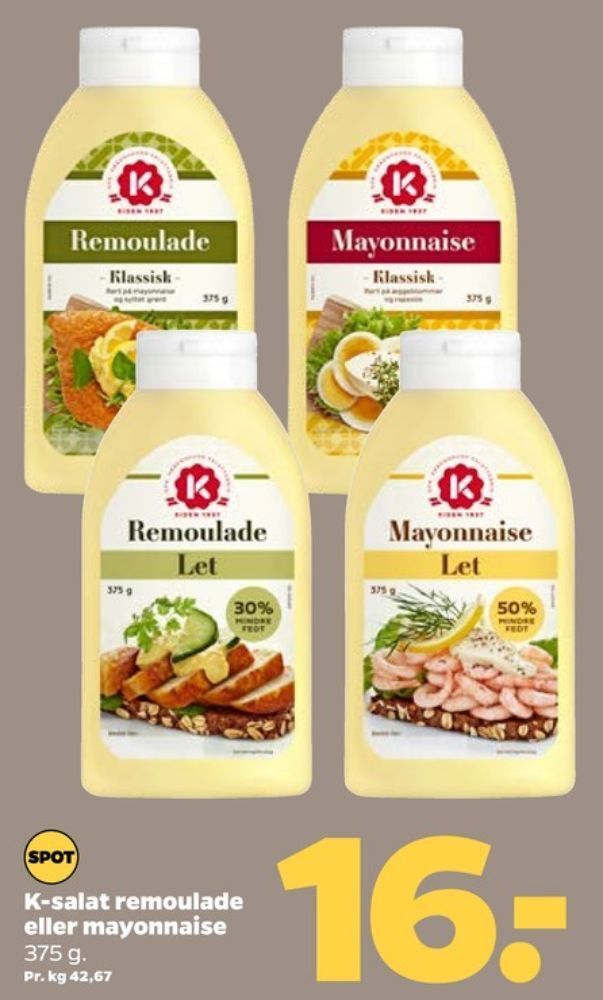 Netto K-salat remoulade tilbud