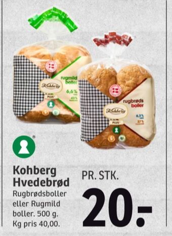 SPAR Kohberg rugbrødsboller tilbud