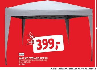jem & fix EASY UP PAVILLON EMPOLI tilbud