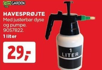 jem & fix HAVESPRØJTE tilbud