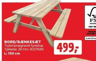 jem & fix BORD/BÆNKESÆT tilbud