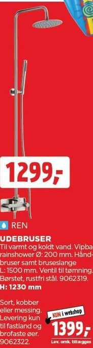 jem & fix UDEBRUSER H: 1230 mm tilbud