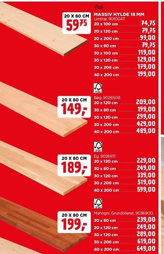 jem & fix MASSIV HYLDE 18 MM tilbud