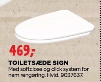 jem & fix TOILETSÆDE SIGN tilbud