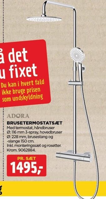 ADORA BRUSETERMOSTATSÆT