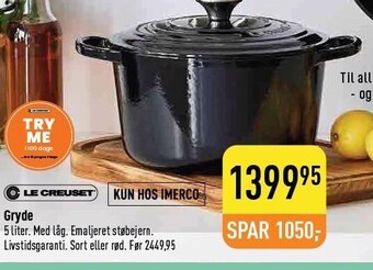 Le creuset gryde