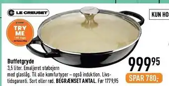 Imerco Le creuset buffetgryde tilbud