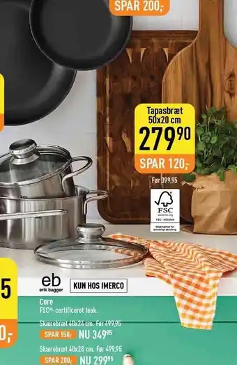Imerco Tapasbræt tilbud