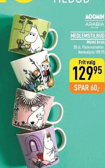 Imerco Moomin mumi krus tilbud