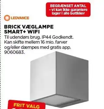 jem & fix BRICK VÆGLAMPE SMART+ WIFI tilbud