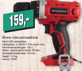 Harald Nyborg MITSUTOMO Bore-/skruemaskine tilbud