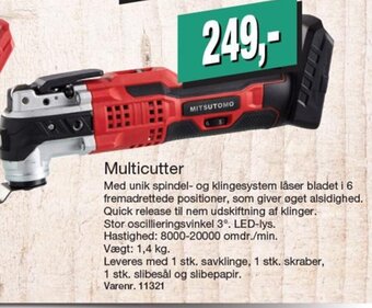 Harald Nyborg MITSUTOMO Multicutter tilbud