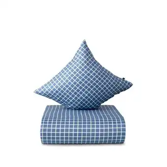 Kop & Kande Nordisk tekstil folke sengesæt blå 140 x 220 cm tilbud