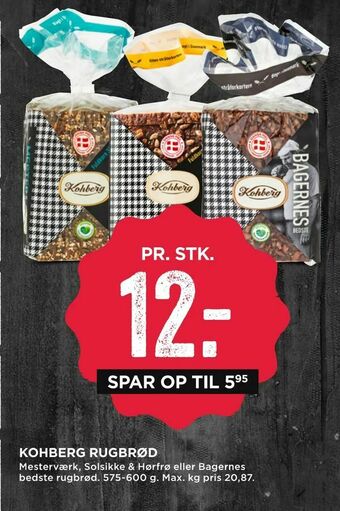 MENY Kohberg rugbrød tilbud