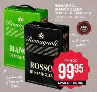 Romagnoli bianco eller rosso di famiglia