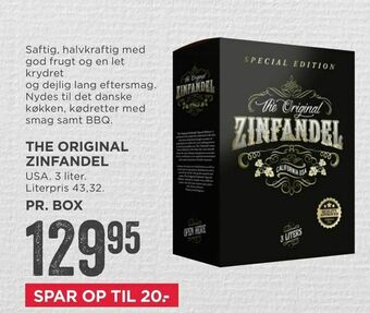 MENY The original zinfandel tilbud