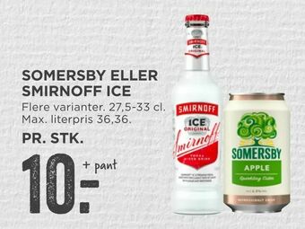 MENY Somersby eller smirnoff ice tilbud