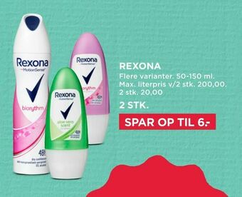 MENY Rexona tilbud